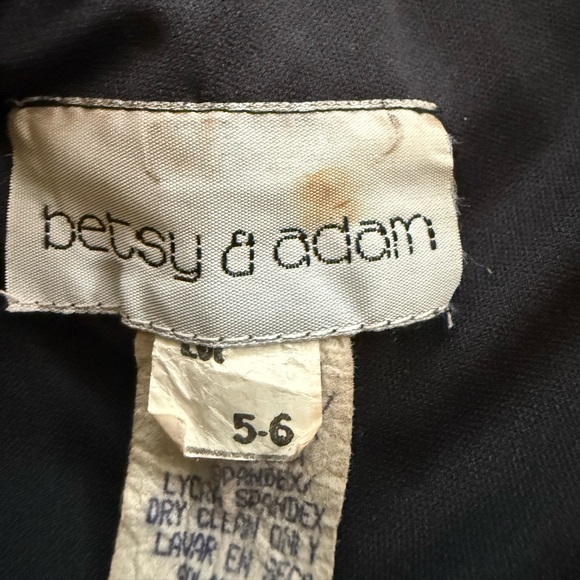 Vintage Betsy & Adam Black Body-con Sheeth Dress - Picture 5 of 6